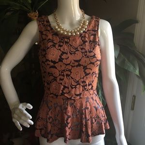 Floral Top With Bow On The Back